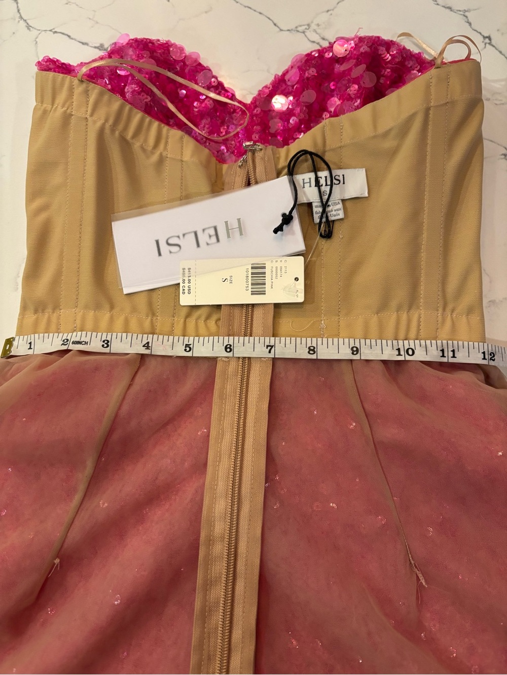 Helsi Mini Strapless Sequin Mini Dress. - Picture 12 of 12
